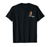 Rotkehlchen Skateboard Vogel Singvogel Ornithologe Biologe T-S