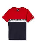 Champion Jungen American Tape Color Block T-Shirt, rot, 16 J