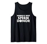 Herren World's Best Sperma Spender Vatertag New Expecting Old Dad Tank Top