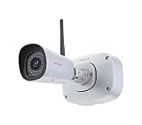 Foscam FI9915B WLAN Full HD Überwachungskamera mit wasserdichter Montageplatte / Anschlussdose Foscam FAB99, Silber, 97 x 67 x 64