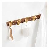 LUOYQSPO Garderobenhaken Kleiderständer Wand befestigter Schlags frei Kleiderhaken Wand 15kg Licht Luxus Modern Haken Reihe Haken Kleiderbügel Kleiderhaken halten kann Wandgarderobe (Size : 5 Hooks)