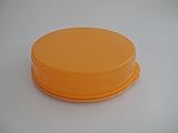 TUPPERWARE Junge Welle Kuchenform rund orange Kuchen Form Tortenbehälter Torty