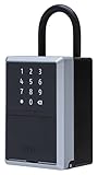 ABUS Schlüsseltresor Smart KeyGarage™ - per App mit Smartphone oder per Zahlencode bedienbar - Bluetooth Schlüsselsafe für 20 Schlüssel - mit Bügel, Schw