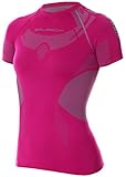 BRUBECK Funktionsshirt Kurzarm Damen | Atmungsaktives Baselayer-Shirt | Sport | Outdoor | Laufen | Running | Training | Wandern | SS11960, Größe:XL, Farbe:R
