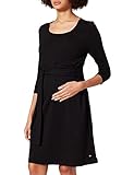 ESPRIT Maternity Damen Dress Nursing 3/4 sl Kleid, Schwarz (Black 001), 38 (Herstellergröße: M)