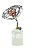 RSonic Mini Campingheizung Gasheizung Gaskocher Campingkocher für Schraubventilkartusche (Heizung/Gaskocher mit 2X 100g Kartusche)