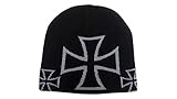 kenai dark Beanie Mütze Eisernes Kreuz, Beanie EK, Beanie hat Iron Cross, Iron Cross Beanie, Cooler B