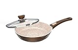 Genius Auswahl Granit Serie Crepes-Pfanne, Bratpfanne, Wok-Pfanne, Grillpfanne, Bräter, Töpfe (Bratpfanne 28cm)