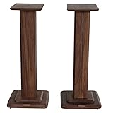 ZAQI boxenständer Lautsprecher ständer Paar Holz,Hohe Schwerlast Halter im Retro-Stil,Bücherregal Monitore Subwoofer Halterung Basis,Surround Sound Heimkino,100kg Laden (Size : Height 50cm/20)