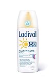 Ladival Allergische Haut Sonnencreme Spray LSF 50+ – Parfümfreies, Sonnenspray für Allergiker – ohne Farb- und Konservierungsstoffe, wasserfest – 1 x 150