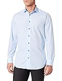 Seidensticker Herren Business Hemd Shaped Fit Businesshemd, Blau (Hellblau 14), (Herstellergröße: 40)