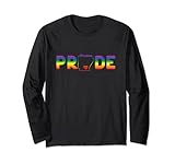 Arkansas Pride with State Outline in Regenbogenfarben Lang