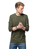 Jack Wolfskin Herren Essential Longsleeve Men Shell-Jacke, Bonsai-Grün, M