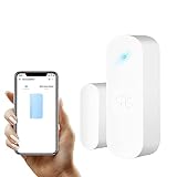 WiFi Tür Sensor Detektor, Smart Fenster Sensor Kompatibel mit Alexa Google Hause, drahtlose Ewelink Echt-Zeit Alarm für Haus, Büro, Shop
