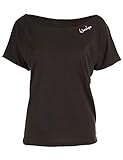 Winshape Damen Ultra leichtes Modal-Kurzarmshirt MCT002, Dance Style,Fitness Freizeit Sport Yoga Workout, Schwarz, M