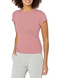 Champion Damen Sport Soft Touch Eco Ruched Side Tee T-Shirt, Rosa Beige, M