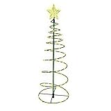 T.Y.G.F Spiral Weihnachtsbaum Lichter, Weihnachtsbaum Solar Lichter, Weihnachtsbaum Lichterketten LED Spiralbaum geformte Lampen Weihnachtsdekoration für Garten und Rasen im F
