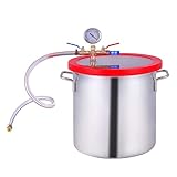 5 Gallon Vakuum-Entgasungskammer-Edelstahl-Vakuum-Entgasungskammer-Kit, Labor-Vakuumkammern, zur Stabilisierung von Holz, entgastenden Silikonen, Epoxinen und ätherischen Ölen ( Größe : 3 gallons )