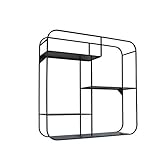 Amazon Marke - Movian Kyyvesi - Wandregal, 60 x 16 x 60 cm, Schw