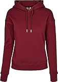 Urban Classics Damen Ladies Organic Hoody Kapuzenpullover, Burgundy, L