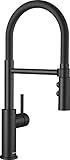 BLANCO 525791 CATRIS-S Flexo, Küchenarmatur in schwarz matt, Mischbatterie für die Kü