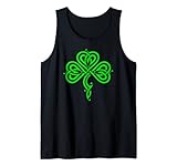 Pretty Celtic Knot Style Shamrock Irish Pride Tank Top