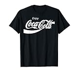 Coca-Cola Retro White Enjoy Logo Premium Graphic T-S