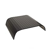 GEHE Sofa Armablage Tisch für Couch Flexibel faltbar Sofa Tablett Couch Arm Tisch Perfekt für Getränke, Snacks Fernbedienung oder Telefon Großartiges Armtablett für Couch Armlehne Mahag