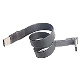 Camisin USB 3.1 VerllNgerungs Kabel Typ C Bis Typ C 90 Grad FPC FPV Flach Band Flaches USB C Kabel 3A 10 Gbit/S EMI Abschirmung, 5