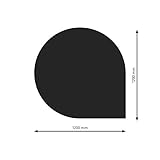 Schindler + Hofmann PU074-0B6-sw Bodenplatte B6 Tropfen schwarz pulverbeschichtet 1200 x 1200