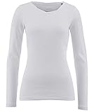 Marc O'Polo Damen 52033, Damen Longsleeve aus Bio-Baumwolle, Langarmshirt mit getwistetem U-Boot-Ausschnitt, softes Damenshirt mit lässigem Look