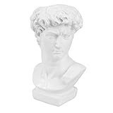 UPKOCH Griechischer Römischer Kopf Statue Pflanzer Keramikharz Blume Blumentopf Büste Statue Skulptur Pflanzenb