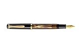 Pelikan Fine-Writing Pelikan 808828 Kolbenfüllhalter Classic M200 Braun-marmoriert, Feder B, in F