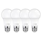 E27 LED 100W, LIGHTNUM 13W LED Energiesparlampe Ersetzt 100W Halogenlampen, 2700K Warmweiß, 1200 Lumen, E27 LED Warmweiss, Edison Glühbirne E27, A60 LED Leuchtmittel, 4 Stück, Nicht Dimmb