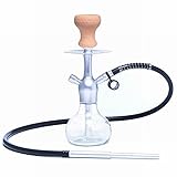 Shisha-Set, Tragbare Einrohr-Shisha, 34cm Glas-Hisha, Mit Allem Shisha-Zubehör, Einfach Zu Demontieren Und Zu Reinigen B