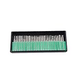 Diamond Dust Grinding Powder Diamond Grinding Needle Shank Diamond Grinding Head Steel Grinding Rod Head,Drill Glass Gemstone Metal30Pcs of 1 box