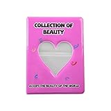 LQCHH 64 Taschen 4 Zoll Herz Fotoalbum Interstitial Case Mini Instant Bild Aufbewahrungsbuch Familie Hochzeitsgeschenk Geschenk (Color : Red)