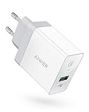 Anker PowerPort+ 1 Quick Charge 3.0 18W USB Wand Ladegerät mit Power IQ für Galaxy S7 / S6 / Edge/Plus, Note 5/4, LG G4, HTC One A9 / M9, Nexus 6, iPhone 7 6 5, iPad und weitere (Weiß)