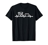Baking Heartbeat Shirt Bakery Pastry Baker Baking Lover Gift T-S