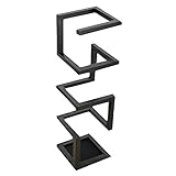 WXQIANG Moderne Gebogene geometrische Regenschirm-Rack, Eingang Platz sparen Regenschirmhalter Organizer für Haustür, 6.9 Zinch x 6.9inch x 23.4inch Black H