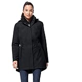 Jack Wolfskin Damen Madison Avenue Coat Mantel, Grau (phantom), M