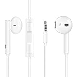 für 3.5mm In-Ear kopfhörer mit Kabel Magnetisch in Ear kopfhörer Kabel Ohrhörer mit Mikrofon und Lautstärkeregler für iPhone, iPod, iPad, MP3, Huawei, Xiaomi,Samsung und andere Android-Sy