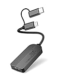 YEHUA 2 in 1 USB C/Micro USB zu HDMI Kabel, USB C zu HDMI Adapter Konverter, 1080P Spiegelungskabel Geeignet für Android G