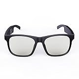 Laddup Intelligente Brillen, Polarisierte Sonnenbrille Bluetooth Knochenleitungs Headset Intelligente Brille, Drahtloses BT 5.0 Halboffenes MusikAudioSportH