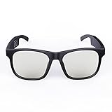Laddup Intelligente Brillen, Polarisierte Sonnenbrille Bluetooth Knochenleitungs Headset Intelligente Brille, Drahtloses BT 5.0 Halboffenes MusikAudioSportH