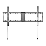 TV-Basisständer Ultraschlanke TV-Halterung Mattschwarze Großbild-TV-Halterung für die meisten 43-90-Zoll-Flachbildfernseher Feste TV-Wandhalterung mit niedrigem Profil ，Max VESA 900 x 600 mm F