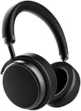 Bluetooth Kopfhörer Kabellos Noise Cancelling - XSOUND H5D 50MM Over Ear Noise Cancelling Kopfhoerer mit 30 Std. Spielzeit, Bluetooth 5.2, Premium Leder (Matt Schwarz)