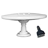 Helio-Magnet Digitale HD-TV-Antenne mit großer Reichweite, 360° omnidirektionale 33dB High Gain Booster UHF FM DAB. Stromversorgung über 12V /24V /5V USB Ideal für Wohnmobil, LKW, Wohnwagen, M