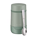 Thermos Guardian Line Speise-Gefäß 500 ml Matcha Green | Doppelwandiger Edelstahl, einfaches Handling, perfekte Größe | Absolut dicht und auslaufsicher [18/8 Edelstahl, Polypropylen, Silikon]