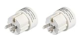 Mehrfach-Set: Hama Reisestecker USA Typ A (Adapter für Amerika, Japan, Kanada, Brasilien, Thailand, geeignet für Geräte mit Euro- oder Konturenstecker) (2er Set)